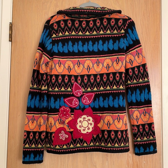 Desigual Vest Cardigan Medium. Hand altered for a cinched waist. - Picture 3 of 6